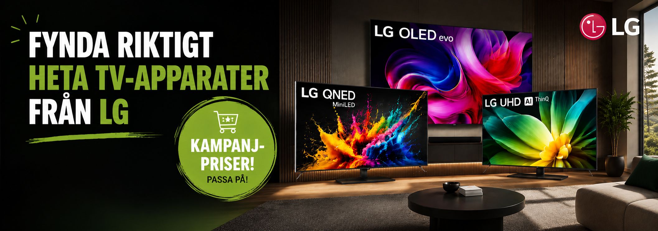 Kampanjpriser på utvalda TV-apparater från LG!